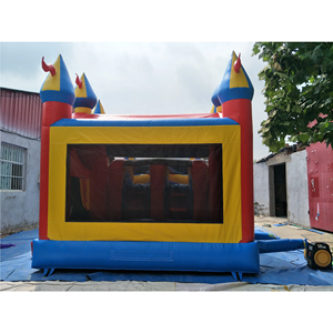 Hot bán thương mại <span class=keywords><strong>Inflatable</strong></span> Bouncer lâu đài <span class=keywords><strong>bouncy</strong></span> với slide và hồ bơi bên kinh doanh ngoài trời trẻ em màu cờ thư bị trả lại nhà - Product Image 3