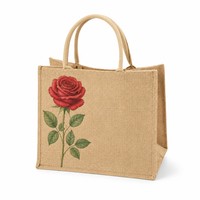 Sac fourre-tout en toile de jute écologique, pliable, réutilisable, sans BPA, imprimé avec un motif de dessin animé personnalisé, à bas prix