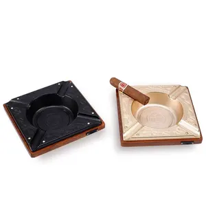 New Design Smoking area of the hotel cigar ashtray metal bar tools luxury cigar ashtray 2024 Luxury metal holder cigar ashtray