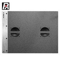 Enceinte passive professionnelle double array pour scène, vente en gros d'usine, avec connexion XLR sans fil et coque en contreplaqué