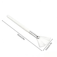 Pinceaux pour masque facial en éventail, vente chaude, doux, applicateur de masque facial en éventail, outils de maquillage, pinceaux cosmétiques pour le maquillage des femmes