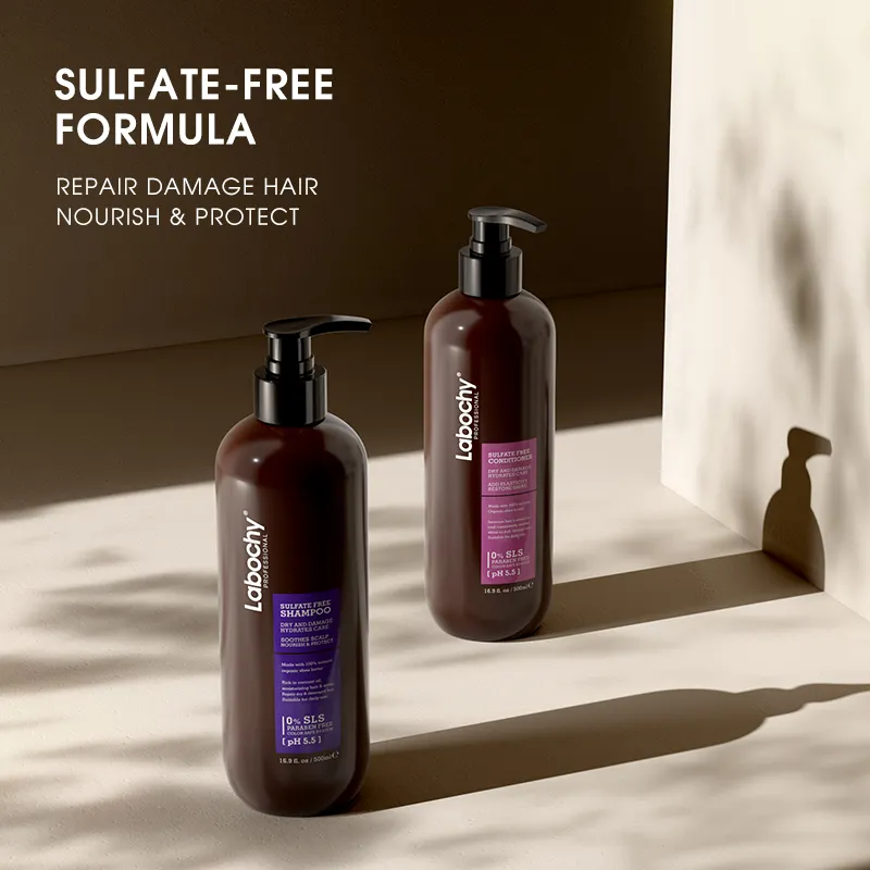 Logo personalizzato estratto di burro di karité prodotti per la cura dei capelli bio solfato libero Shampoo e balsamo