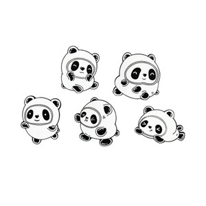 Broches de panda lindos al estilo chino, broches de oso de dibujos animados, insignias metálicas de tendencia nacional, <span class=keywords><strong>ropa</strong></span> para parejas, bolsos y accesorios. - Product Image 5