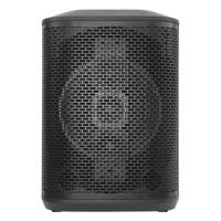 Haut-parleur portable professionnel rechargeable avec batterie intégrée, entrées USB/BT/AUX, woofer 8 pouces, sortie 400W, radio FM, sans fil et portable