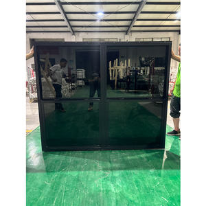 Fenêtre à guillotine simple en vinyle, style américain, profil PVC, double vitrage, pour maisons modernes noires, sur mesure - Product Image 5