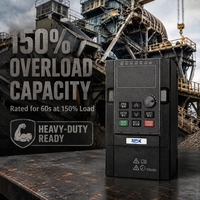 Variateur de fréquence certifié CE 220V à 380V CA monophasé à économie d'énergie pour pompe à eau et compresseur