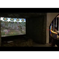 Champ de tir intérieur adultes tirer simulateur d'entraînement jeu de projection murale interactive cible de tir vr multi-personnes