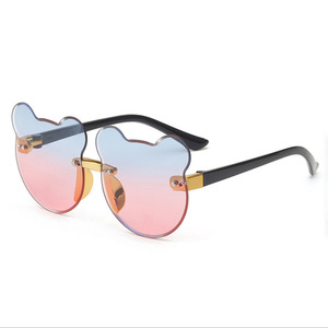 Lunettes de soleil pour enfants lunettes de soleil mode bébé lunettes de soleil yeux femme garçons mignon dessin animé jouets enfants bébé ours lunettes de soleil - Product Image 2