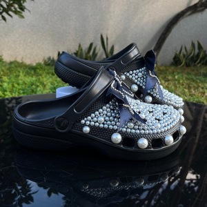 New Summer <b>Clogs</b> Women's Soft Cloud Feeling Lightweight Rhinestone Slippers Breathable Sandals Cross-Border Home Slippers - Product Image 3