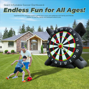 Bersaglio Gonfiabile Gigante <span class=keywords><strong>per</strong></span> Calcio Freccette, Grande Bersaglio <span class=keywords><strong>per</strong></span> Calciare il Pallone <span class=keywords><strong>per</strong></span> <span class=keywords><strong>Giochi</strong></span> all'Aperto in Giardino, Campeggio e Feste a Tema Calcistico - Product Image 5