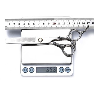 Hairdressing Scissors Thinning Shears Stainless Steel Sharp Blade Long Handle Professional Hair Cutting Tool Set - Product Image 3