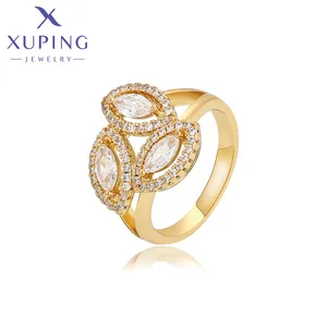 X000704489 Xuping गहने फैशन सुरुचिपूर्ण अंगूठी 14K सोने के रंग सबसे अच्छा दोस्त हमेशा व्यक्तित्व रोमांटिक सिंथेटिक जेड के छल्ले
