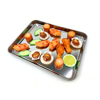 Plateau de cuisson multifonctionnel en acier inoxydable, directement de l'usine, pour la cuisine, rectangulaire, pour la cuisson à la vapeur