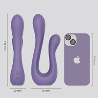 WINYI Vibrateur en forme de U personnalisé, nouveau modèle 2023, vente en gros OEM ODM, jouet sexuel pour adultes à double tête, vibrateur pour couple, vibrateur pour point G