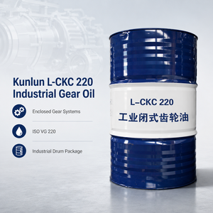 <span class=keywords><strong>Huile</strong></span> pour engrenages industriels KUNLUN L-CKC 220 ISO VG 220, 170 kg, pour boîtes de vitesses à usage moyen - Product Image 1