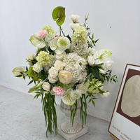 Dekorasi Pernikahan Bola Bunga Mawar Pink Sutra Buket Peony Bunga Artificial Murah Centerpieces Bunga untuk Pernikahan Rumah