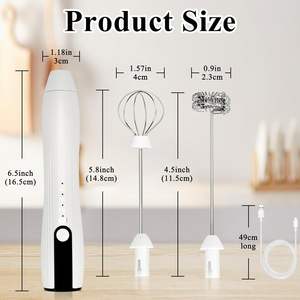 Batidor eléctrico de alta eficiencia para espumar leche, café, latte, capuchino, matcha, chocolate y bebidas calientes - Product Image 3
