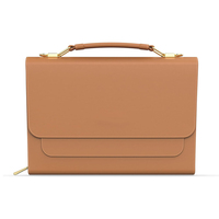 Sac de transport pour Bible en cuir PU noir, grand format, avec fermeture éclair, durable et portable, cadeau chrétien pour femme