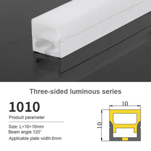 Tube néon flexible étanche IP65 LEDEAST <span class=keywords><strong>FLS</strong></span> 20*20mm, bande LED en silicone, série d'éclairage frontal, bande néon flexible - Product Image 1