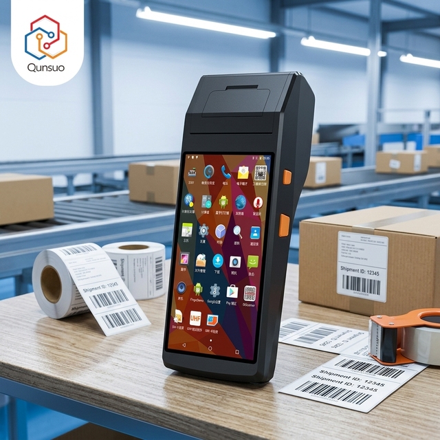 Handheld PDA Android13.0 4GB 64GB Pos System NFC Handheld Portable Terminal with 58mm Thermal Printer