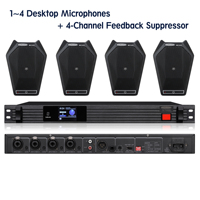 Microphone de conférence professionnel omnidirectionnel à condensateur, alimentation fantôme 48V, pour salle de réunion et audio de bureau