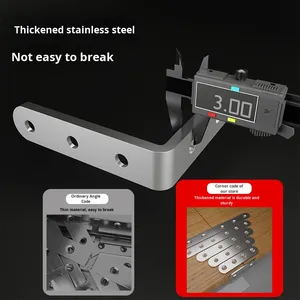 Soporte de ángulo de un solo lado pulido de acero inoxidable Dispositivo de fijación de ángulo recto de 90 <span class=keywords><strong>grados</strong></span> Hardware engrosado de hierro triangular Tipo TL - Product Image 2