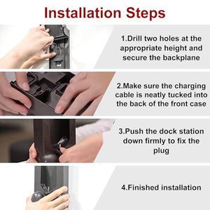 Support mural pour station de charge, compatible avec les stations de charge <span class=keywords><strong>Dyson</strong></span> Gen 5, pièces détachées pour appareils électroménagers - Product Image 3