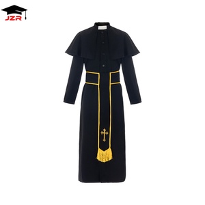 Disfraz de Sacerdote para Fiesta de Halloween, Traje de Padrino para Hombre - Product Image 1