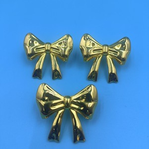 Furniture Handle Bow Knot Warm <b>Gold</b> Zinc Alloy <b>Cabinet</b> Hardware Contemporary Durable - Product Image 3