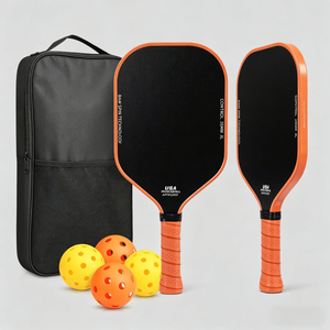 Paddle da Pickleball in Fibra di Carbonio T700 Approvato USAPA, Ultra Leggero, Senza Bordi, 2 Racchette, 4 Palline, 1 Borsa - Product Image 3
