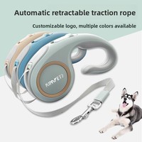 Jimubeibei Bestseller Laisse Rétractable Automatique Style Teddy en ABS et Harnais pour Chien 3m pour Promenades Extérieures Toutes Races Multi-Occasions