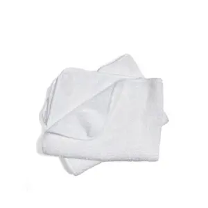 Shianku Qualité Alimentaire 30*40 cm Chiffon en Microfibre Blanc Chiffons de Nettoyage Blancs Industriels