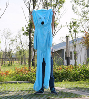 Peaux de peluches d'ours en peluche personnalisées non rembourrées, coques d'ours vides pour remplissage en coton PP, housses pour animaux en peluche DIY 100-150cm en gros