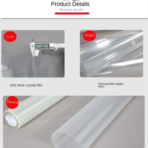 पालतू क्रिस्टल स्पष्ट लैमिनेशन फिल्म रोल के साथ रोल, शादी की तस्वीरों और सजावटी चित्रों के लिए - Product Image 5