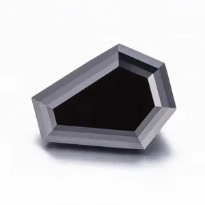 Messi Jewelry Schwarze Farbe Moissan ite Loose Diamond im Sargs chliff für Ring