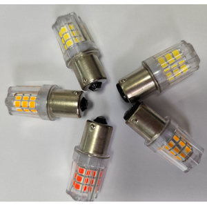 Luci Freno LED Auto Prodotte in Fabbrica 1156 BA15S 1157 BAY15D <span class=keywords><strong>P21W</strong></span> Lampada Retromarcia <span class=keywords><strong>Bianca</strong></span>/Gialla DC 12V - Product Image 3