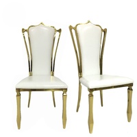 Silla de acero inoxidable al por mayor para salón de bodas, fabricante OEM
