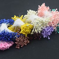 Bahan Bunga Sutra Mutiara Shangchu 3mm, Bahan Bunga Buatan Tangan, Inti Pita Gaya Korea, Kuncup Sutra Fondant