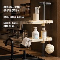 Support de rangement sain pour robinet de salle de bain, organisateur d'évier de cuisine pour savon et éponge