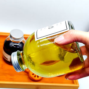 Vacío 16oz 500ml Botella de vidrio redonda barata 250ml 350ml Botella de jugo de vidrio para bebidas Bebidas de té de la leche - Product Image 1