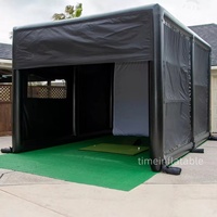 Clôtures à la maison faites sur commande de simulateur de golf de PVC de simulateur gonflable extérieur imperméable de golf