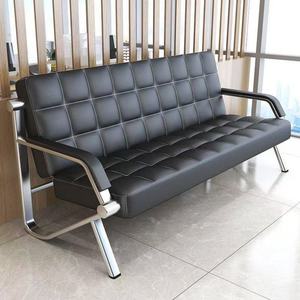 Sofá Moderno de Lujo, Diseño Superior, para Oficina, 3 Plazas, Negro - Product Image 2