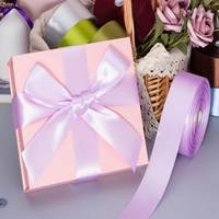 Ruban de satin fait à la main 38mm 1 1/2 pouces bricolage matériel boîte-cadeau Rose éternelle ruban personnalisé pour emballage cadeau
