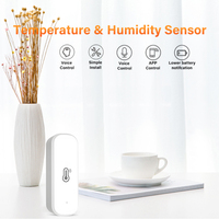 Zigbee EWelink Mini sensor de temperatura y humedad interior inalámbrico con calendario inteligente programable