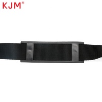 Accessoires de sac à logo personnalisé, sangle en nylon, double ceinture réglable, boucle en plastique, clip, bandoulière