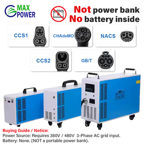 เครื่องชาร์จรถยนต์ไฟฟ้าแบบพกพา 30KW รองรับการชาร์จแบบ Vehicle-to-Vehicle พร้อมหน้าจอสัมผัส MC30750 ใช้ไฟฟ้ากระแสสลับ 3 เฟส 480V รองรับหัวชาร์จ GBT CCS CHAdeMO - Product Image 2