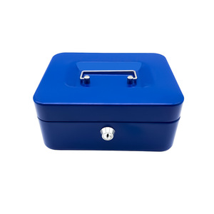 Kim loại tiền mặt hộp tiền cho an toàn Lưu trữ khóa hộp tiền mặt với khóa tiền mặt khay khóa an toàn hộp với Key tiền tiết kiệm tổ chức - Product Image 6