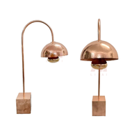 Lampe chauffante électrique Liyunda haut de gamme pour usage commercial, en acier inoxydable rose doré, avec support simple, 50-70°C