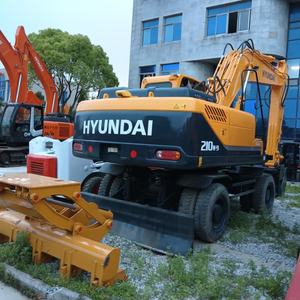 Machines de construction d'excavatrices sur pneus Hyundai 210W-9 d'occasion de marque japonaise en vente directe en Chine - Product Image 1