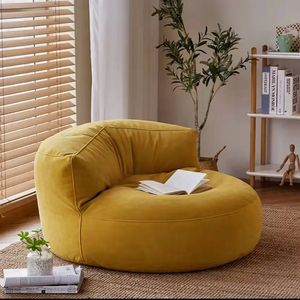 Fauteuil pouf géant rond vert orange confortable pour salon, vente chaude, avec rembourrage - Product Image 6